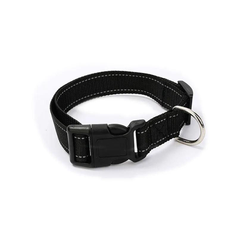 Adjustable Nylon Dog Collar Reflective Pet Collars Durable Comfortable