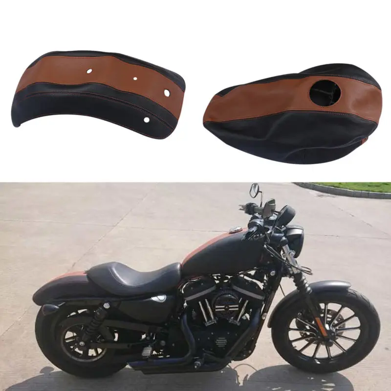 Кожаный чехол и протектор крыла топливного бака мотоцикла велосипеда для Harley