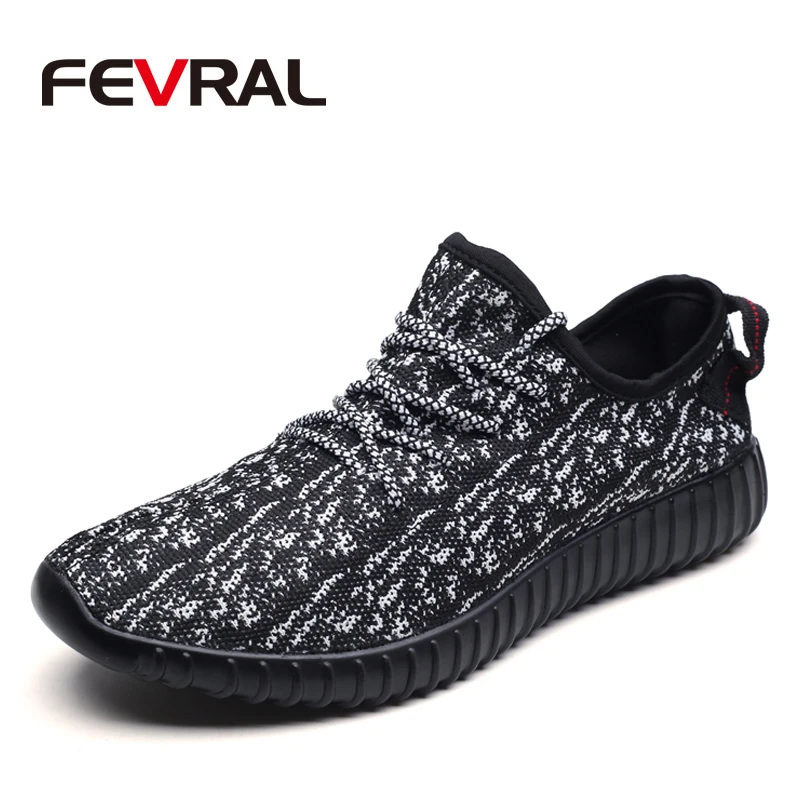 

FEVRAL Men Casual Shoes Spring Summer Breathable Sneakers Fashion Lace-Up Comfortable Mesh Unisex Shoes For Men Woman Size 35-48