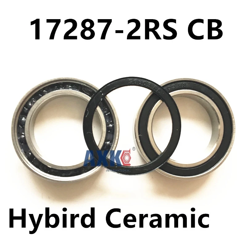 17287-2RS HYBRID CERAMIC BEARING 3 PIECES