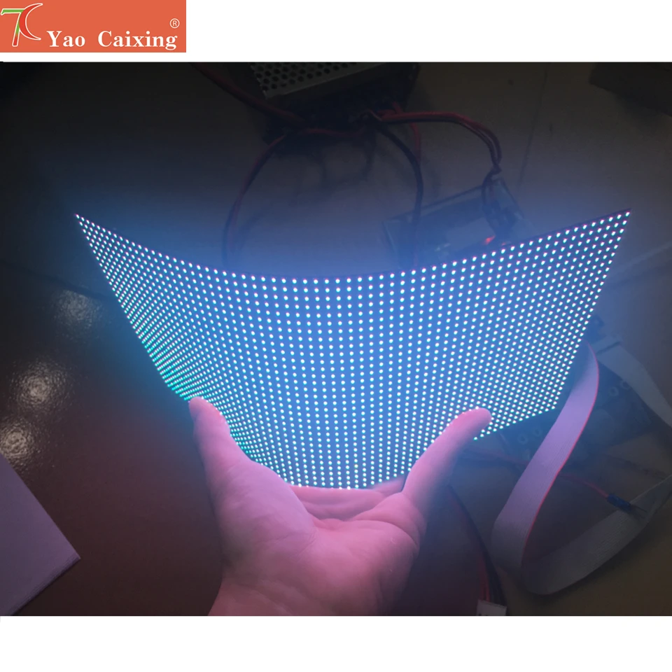 Бесплатная доставка P4 RGB гибкая панель мягкая HD дисплей 64x32 точечная матрица Smd