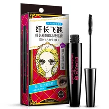 Черный глаз Тушь для ресниц Длинные ресницы Силиконовые Кисточки изгибаясь удлинения Тушь для ресниц Водонепроницаемый Макияж керлинг 3D Волокно двойным расширением