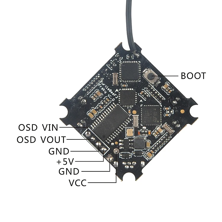 Eachine turtlebee F3 микро коллекторный Полетный контроллер w/RX OSD перевернуть для E010 RC вертолет Запчасти