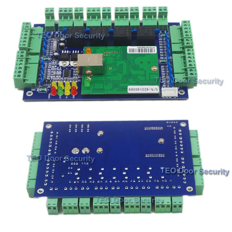Four Door Network Access Control Panel Board With Software Communication Protocol TCP/IP board Wiegand Reader for 4 Door Use Four Door Network Access Control Panel Board With Software Communication Protocol TCP/IP board Wiegand Reader for 4 Door Use