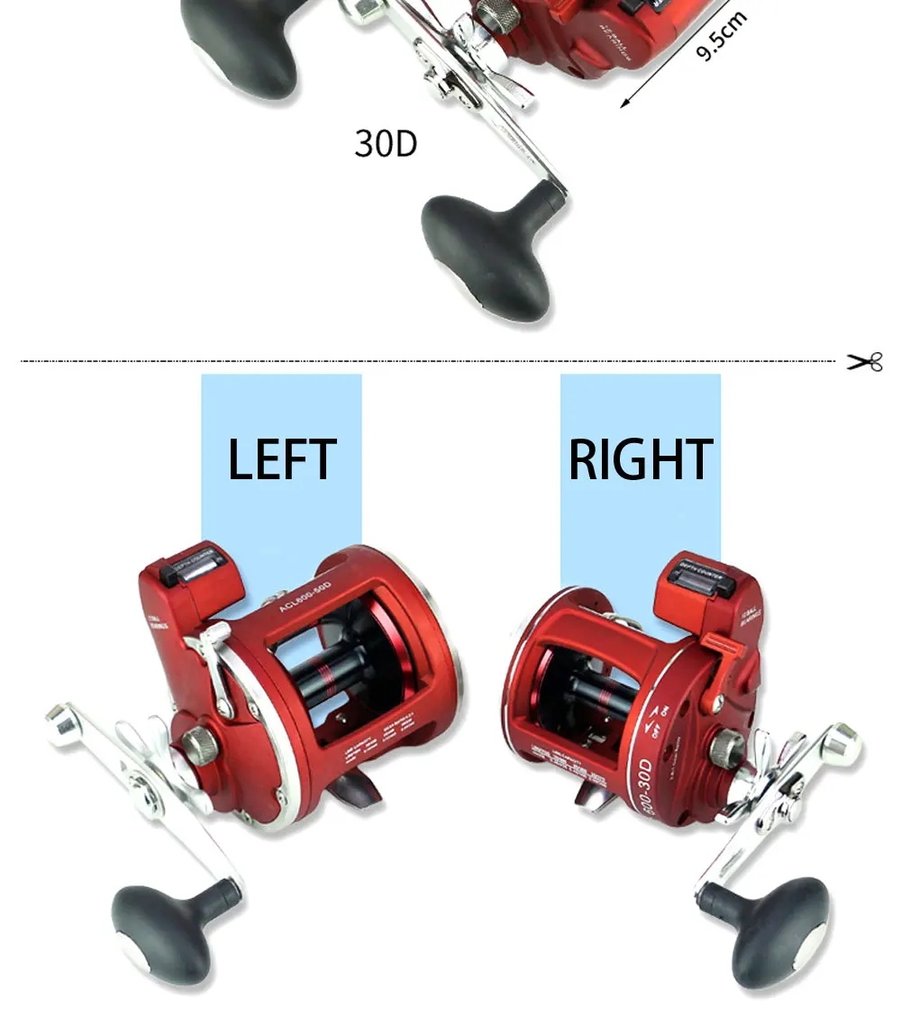 Правая/левая рука 12 шариковых подшипников рыболовная Катушка лодка катушка с электрической силовой линией подсчет мультипликатора барабан Рыболовная катушка