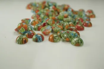 

Round 3.0mm-13mm Flower Glass Gems Glass Beads Glass Stones Synthetic Gemstone Cabochon