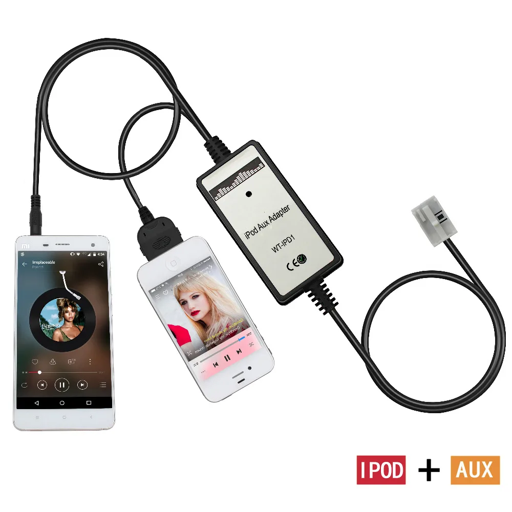 

Moonet Car AUX Adapter 3.5mm iPod input CD Changer for 12P VW Jetta Passat Polo Touareg T5 Audi Seat Skoda QX092