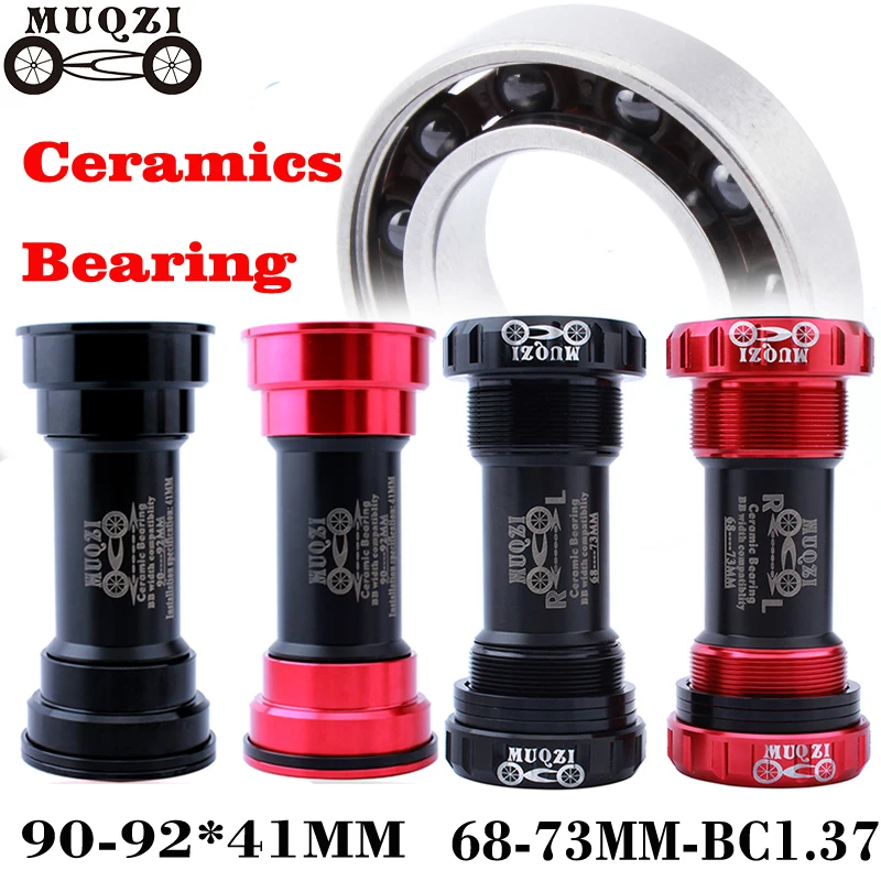 

MTB Road Bike Bicycle Bottom Bracket Cycling Ceramic Peilin Axis Screw/Thread Type Bottom Bracket Press Fit BB Tooth Plate Axis