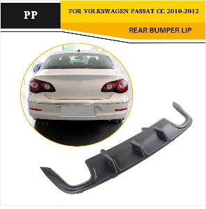 PP авто задний спойлер диффузор для Volkswagon VW Passat CC Sedan 4 двери 2010 2011 2012