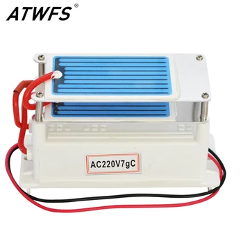 ATWFS 7g/h Ozone Generator 220V/110V Generator Water Air Cleaner with Ceramic Plate Longevity Double Sheet Sterilizer 1