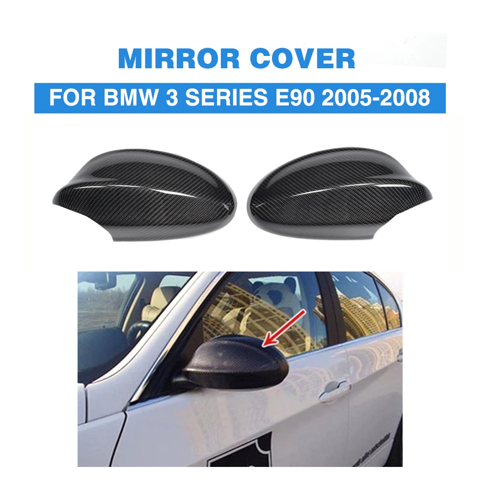 Carbon Fiber Replace type styling E90 car carbon mirror covers for BMW