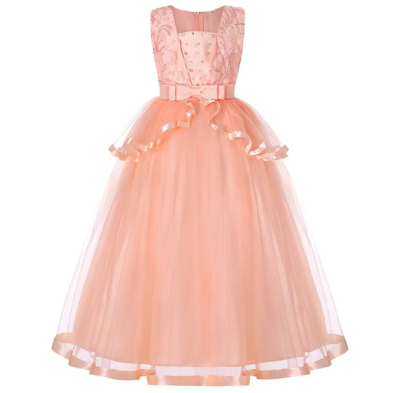 

Kids Wedding Summer Party Dresses For Girls Birthday Princess Clothes Children Toddler Elegant Formal Vestido Infant 3-14 years