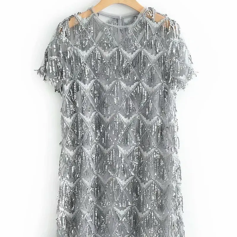 

European and American fashion romantic Su Zhu JXC86-9018 pieces of dresses