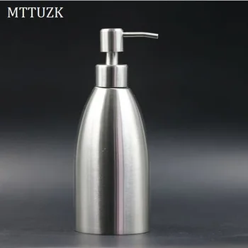 

MTTUZK 304 Stainless Steel Soap Dispenser Kitchen Bathroom Hand Pump Liquid Soap Dispenser Lotion Detergent Bottle 500ML
