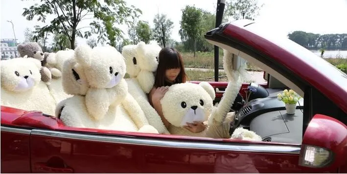 Mei-Mei-Bear-Lace-Universal-Automobile-Car-Seat-Cover-Rose-Velvet-Cushion-8pcs-29