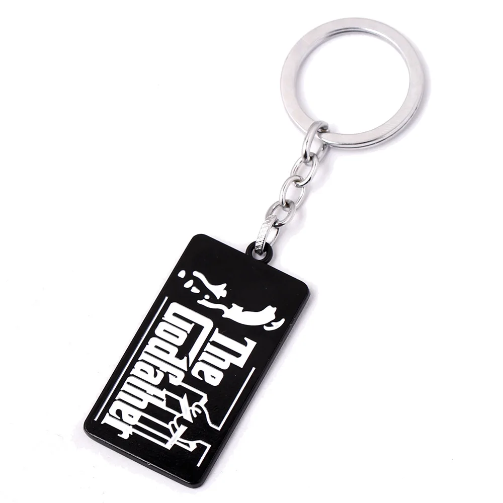 

The Godfather Key Chain Metal Key Rings Men Women Fashion Jewelry Fans Gift Chaveiro Car Key Chains Movie Key Holder Souvenir