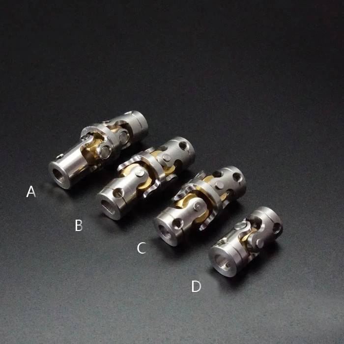 

1PC RC Model Car 5mm Universal Joint CVD Coupling Stainless 5mm Drive Shaft Connector for 1/14 Tamiya Tractor DIY Modified Part