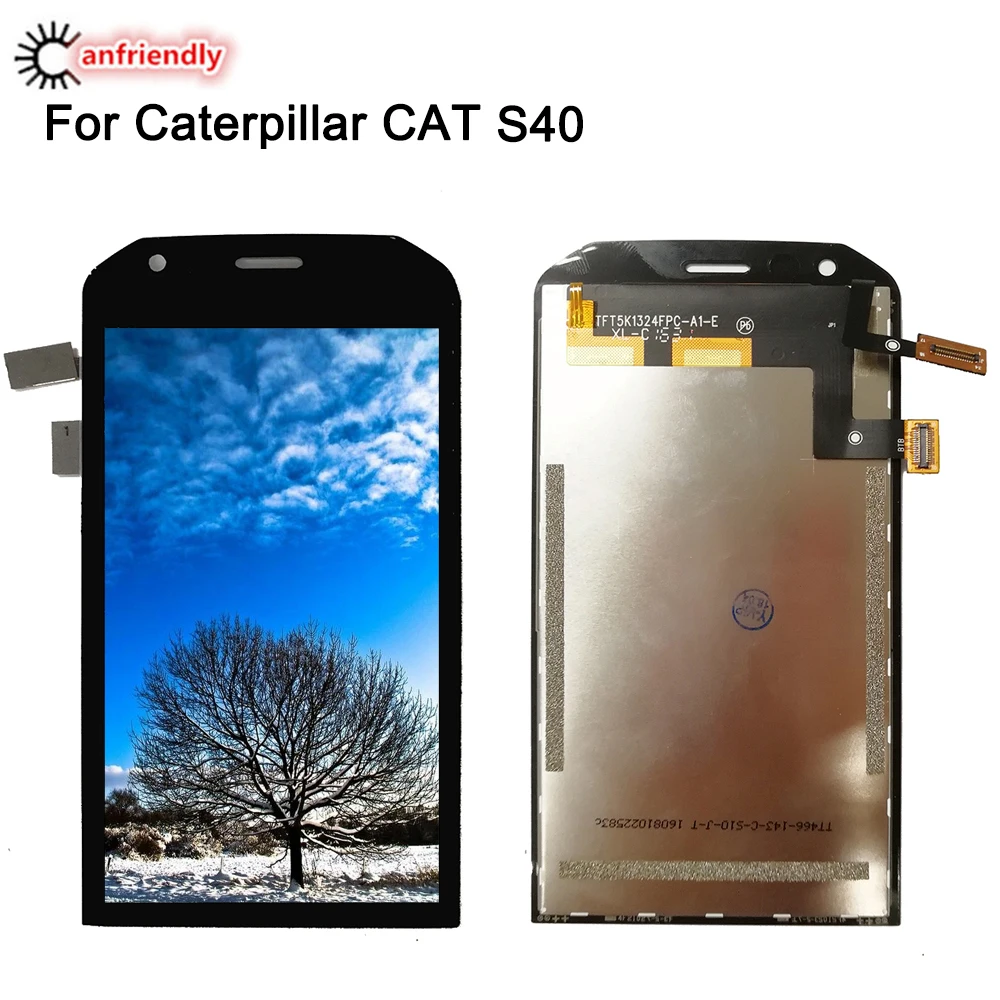 ЖК дисплей и сенсорный экран для Caterpillar Cat S40 дигитайзер с рамкой в сборе стекло