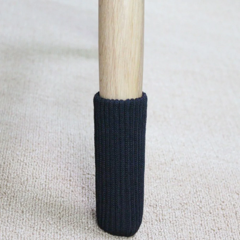 4 шт защиты пола ножку стула носки утепленные Вязание мебель ноги рукав стол-Чехол протектор