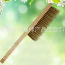 1 шт. 41 см мягкая свиная щетина пчелиная щетка для пчеловодства инструмент для очистки пчеловодства с деревянной ручкой желтая древесина щетка для подметания пчелы