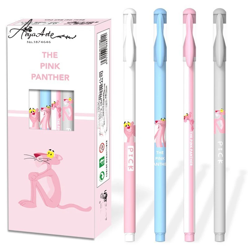 

4pcs/set Kawaii Erasable Pen Blue / Black / Ink Blue Magic Pen 0.38mm Office Supplies Student Exam SpareSchool supplies