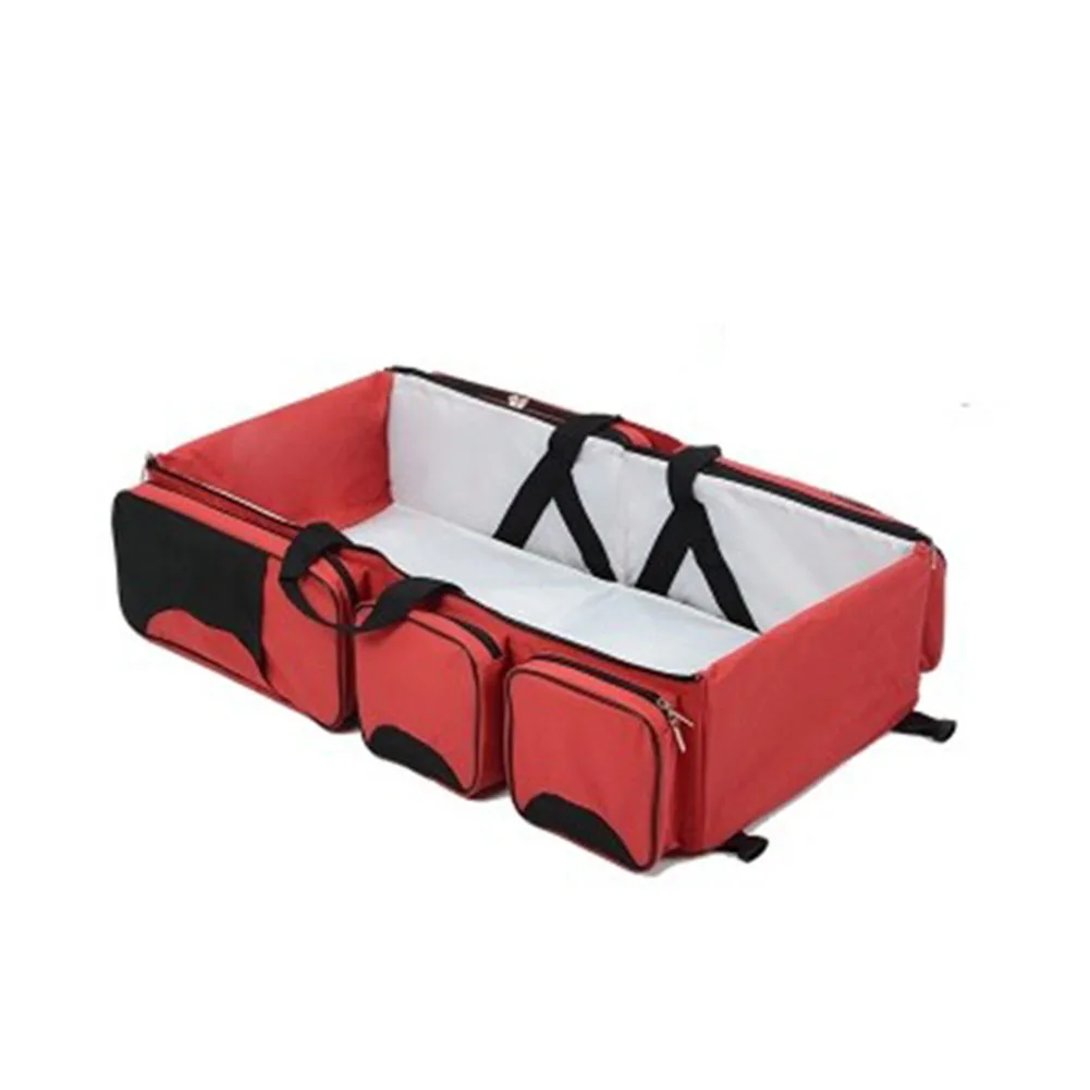 

Outdoor Multifunctional Adjustable Strap Large Capacity Single Shoulder Nursing Portable Stroller Diaper Bags Baby Cribs Folding