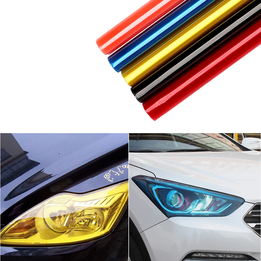 30*60cm Protective Auto Light Film Car Stickers Headlight Taillights