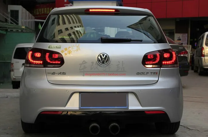 Для vw golf 6 задний светильник s 2009-2013 R20 модель для vw golf MK6 светодиодный задний светильник s автомобильный Стайлинг крышка drl+ сигнал+ тормоз+ задний светильник