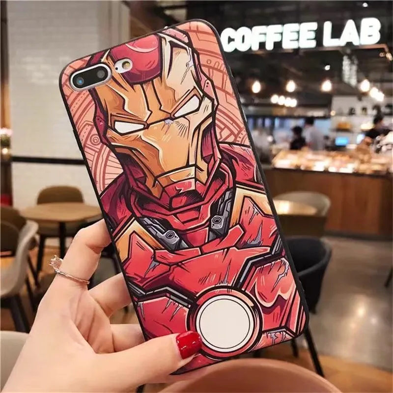 Рельефный 3D чехол Marvel Super Hero для iPhone 11Pro Max 5 5S SE, мягкий ТПУ чехол для телефона s для iPhone 6 7 8 Plus X XS Max XR, чехол СУПЕРМЕНА для iPhone 11 - Цвет: color 11