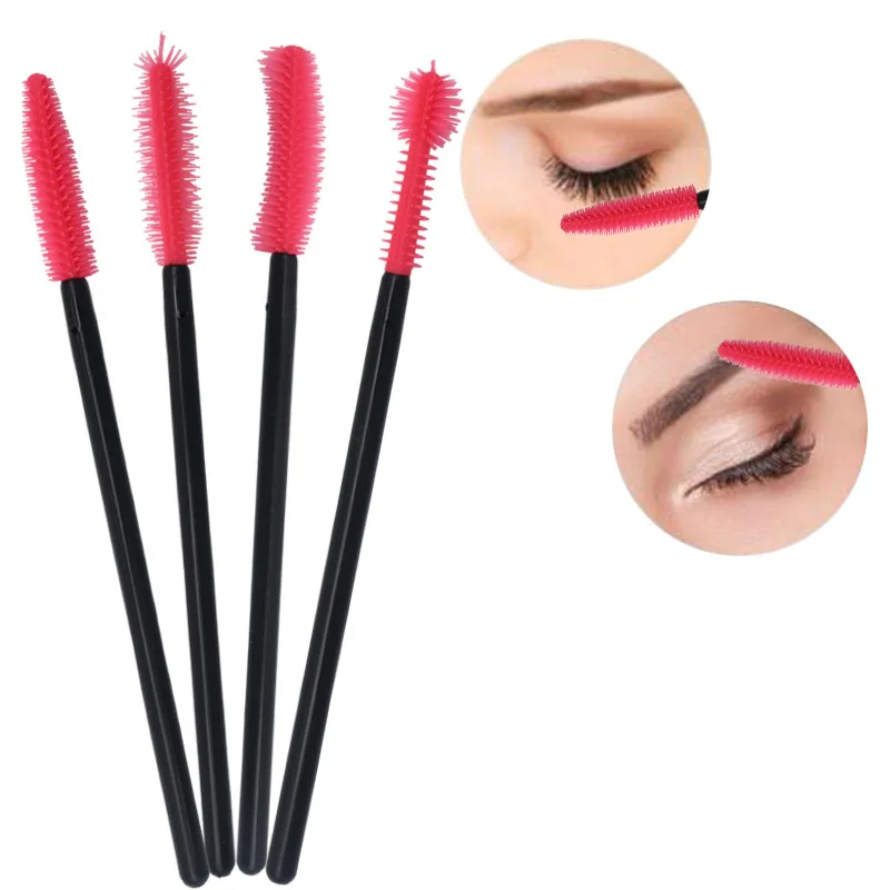 

MISS ROSE Silicone Disposable Mascara Wands Makeup Accessories Eyelashes Brush lengthen/volumize/ Curl and Define T 12 count