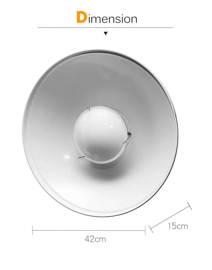 Godox 42 м 1" Студия Белый красоты блюдо Bowens крепление+ сотовая сетка+ Диффузор носок