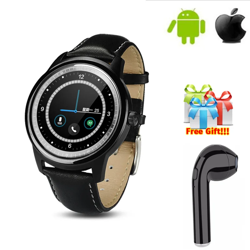 

DM365 Smart Watch MTK2502A IPS Screen Bluetooth 4.0 SmartWatch For iphone IOS Android Phone wristwatch men women +free gift