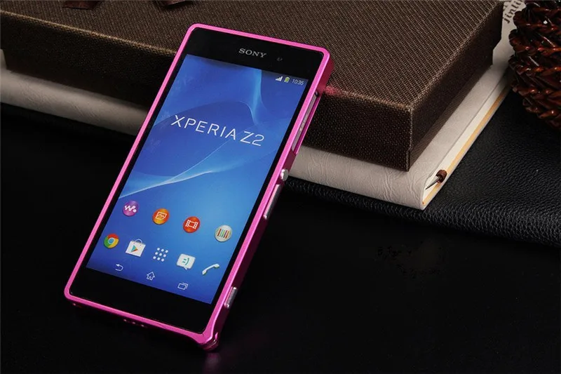 Для sony Z2 Z 2 Бампер металлический бампер Пряжка Чехол для sony Xperia Z2 D6502 D6503 D6543 L50 L50w 5," телефон Алюминиевый Чехол