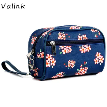 

Valink New Beach Bag Waterproof Makeup Toiletry Women Cosmetic Bag Flower Traveling Make up Bag Ladies Bolsas Neceser maquillaje