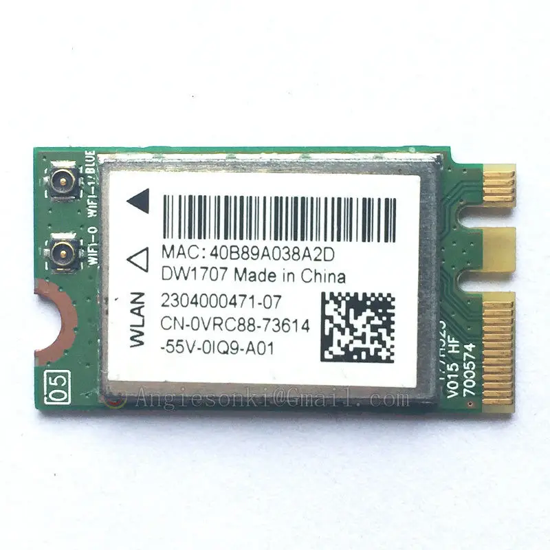 DW1707 VRC88 Qualcomm Atheros QCNFA335 Беспроводная bluetooth Wi Fi WLAN карта для Dell 1707 + Bluetooth|qualcomm atheros|wifi
