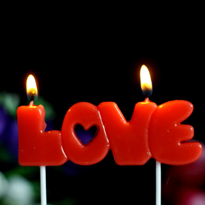 Romantic Creative Scented Birthday Weddings Candles Colorful Love