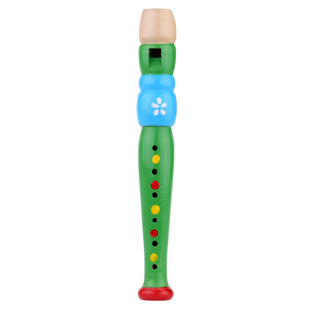

High Quality Wooden Piccolo Flute Sound Musical Instrument Early Education Gift for Baby Kid Child (Color Random)