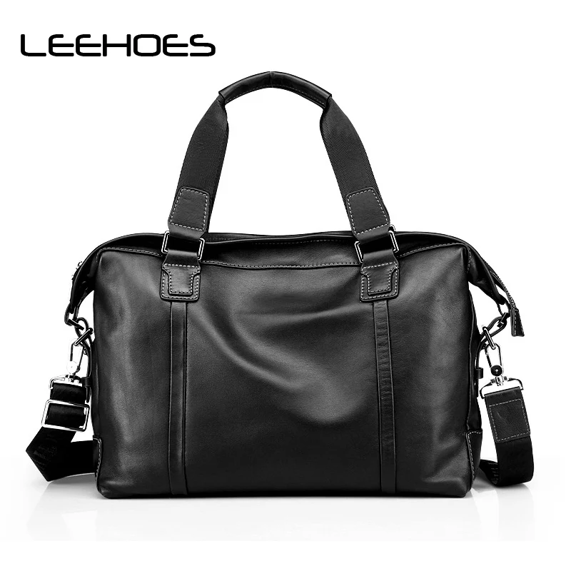 

New Arrival Genuine Leather Men's Handbag Computer Bag Vintage Cowhide Leather Business Briefcase Messenger Shoulder Bag for Men