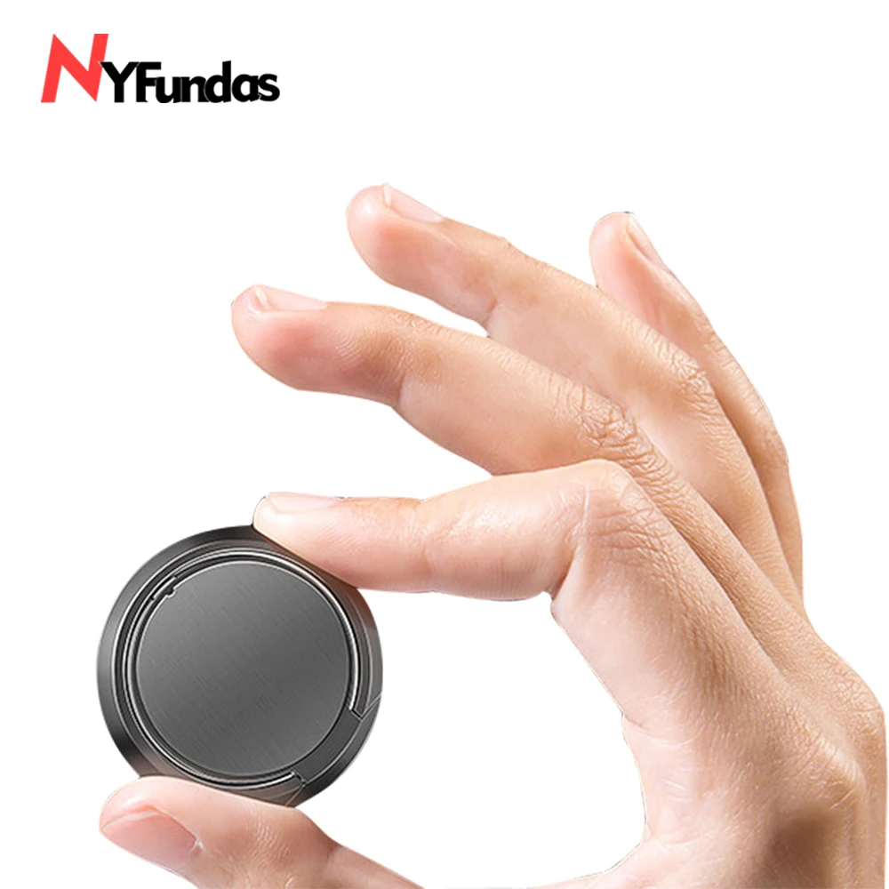 

NYFundas Mobile Phone Ring Stent For iphone 8Plus 7 6 6 S Plus X 5S Samsung Gaxary S9 S8 S7 S6 Note 9 Ultra-thin Metal Accessory