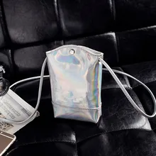 Модный Красочный лазер диагональный крест сумка диагональный кошелек сумка для женщин милые кошельки для монет для девочек детская принцесса