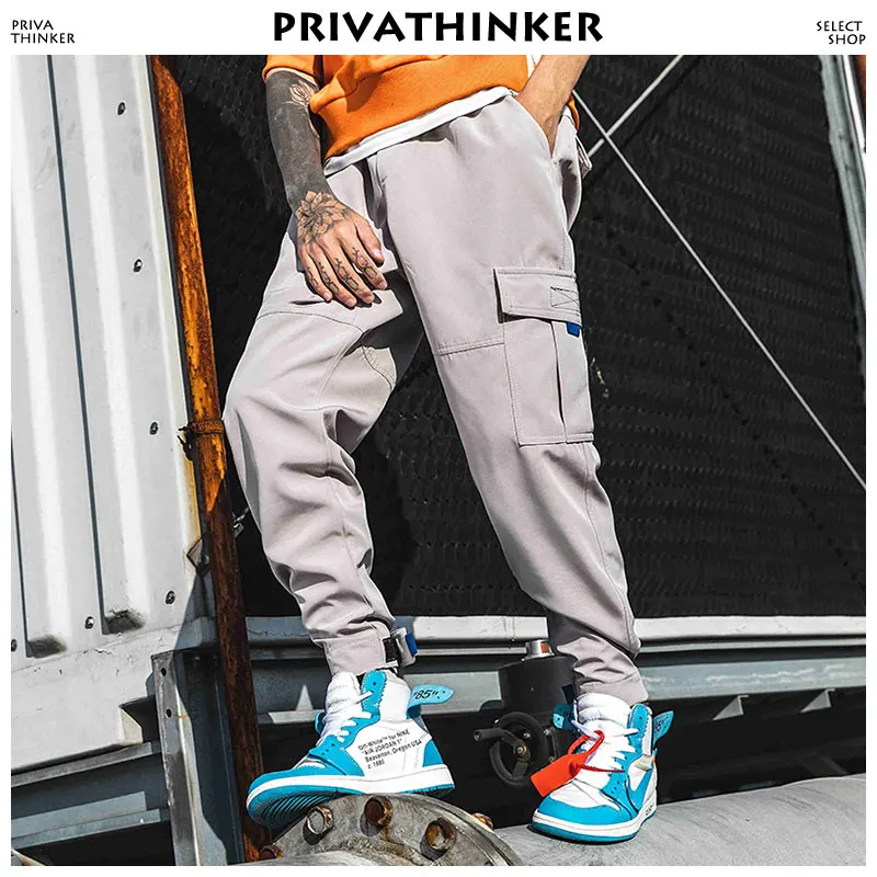Privathinker мужские уличные брюки карго одежда 2019 цветные шаровары весенние штаны для