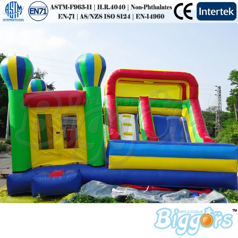 

Inflatable jumping bounce house with castle shape