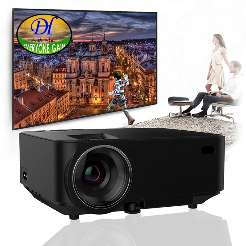 Everyone Gain 2000 lumens Projector Android 4.4 HD LED Wifi Smart Projector home theater LCD Video Proyector TV mini290A Beamer