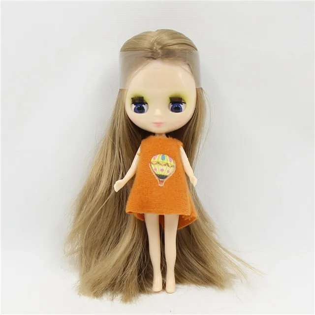 DBS blyth mini doll 10CM BJD normal body doll long hair 10cm toy anime random dress as a gift 20