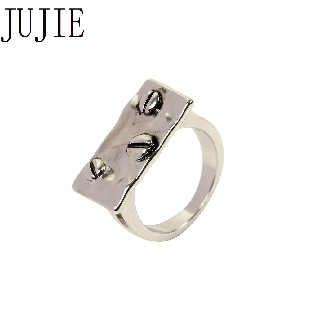 

JUJIE Fashion Geometric Wedding Rings For Men 2019 Simple Antique Matel Jewelry Dropshipping