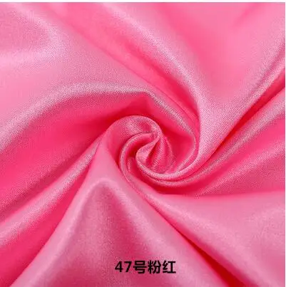 Широкий 150x1 м хорошая ткань сатин-стрейч ткань шармёз(тонкий атлас) 25 цветов ИМИТИРОВАННАЯ шелковая атласная ткань DIY cheongsam платье - Цвет: pink