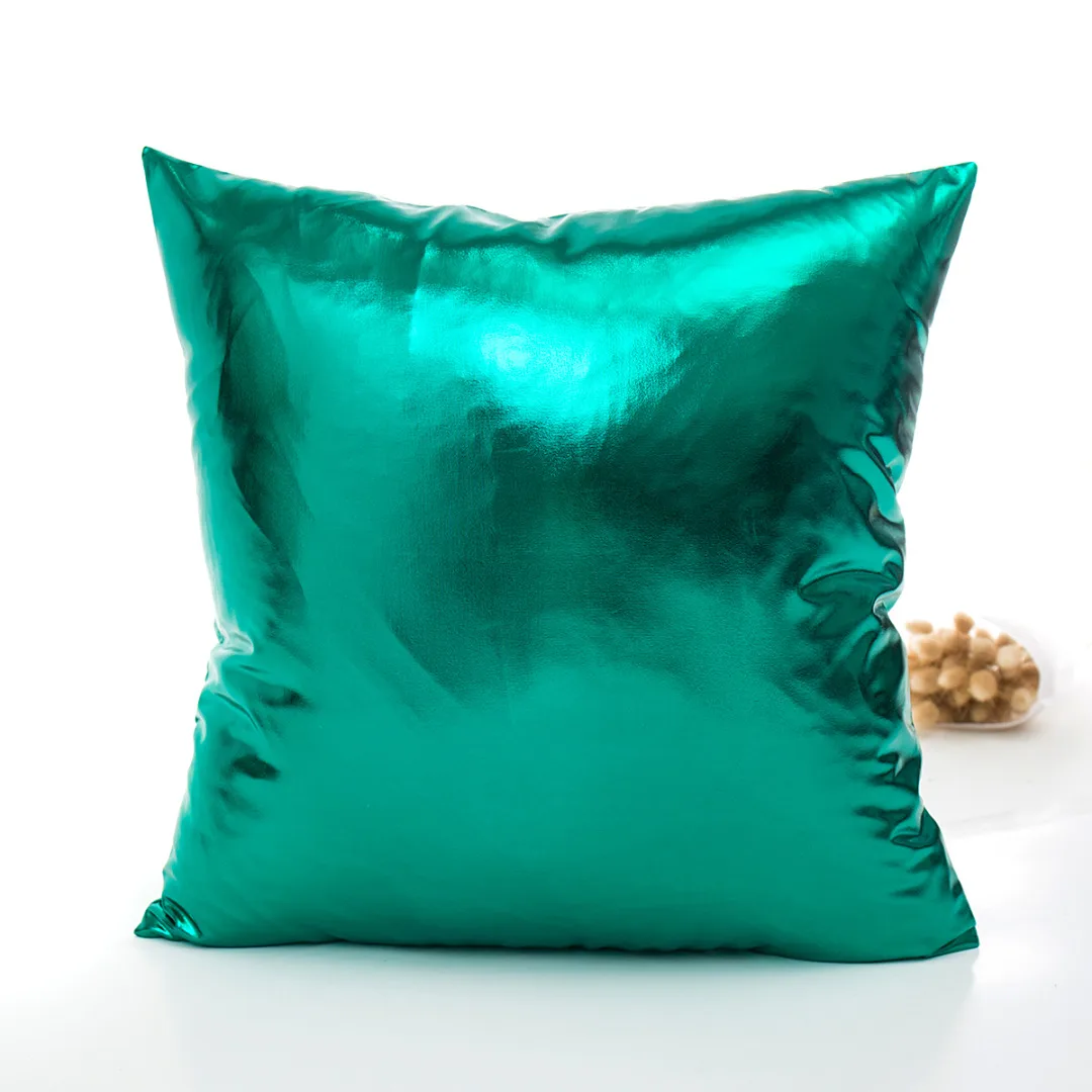 Shining Throw Pillow Case Square Pillow Cover Solid Pillowcase for Home sofa Christmas Party Decoration Cushion Cover 45x45cm