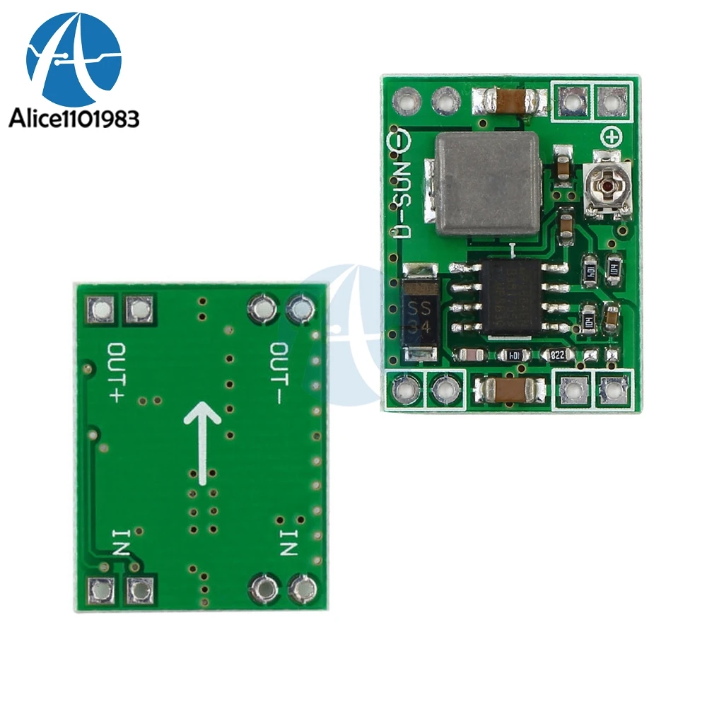 

2pcs Mini 3A DC-DC Converter Adjustable Step down Power Supply Module Replace LM2596s Input 4.5-28V Industrial Grade Non-isolate
