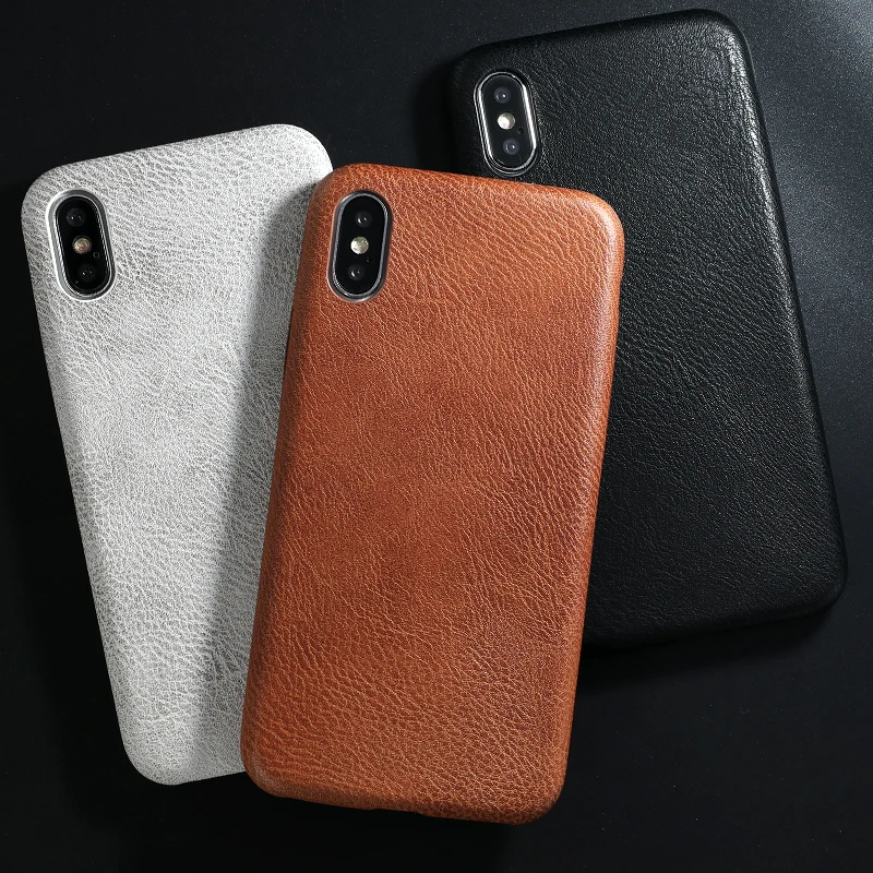 PU Leather Pattern Phone Case for iphone 6 6s 7 8 plus Case Back Cover For iphone X xs max XR Case (2)