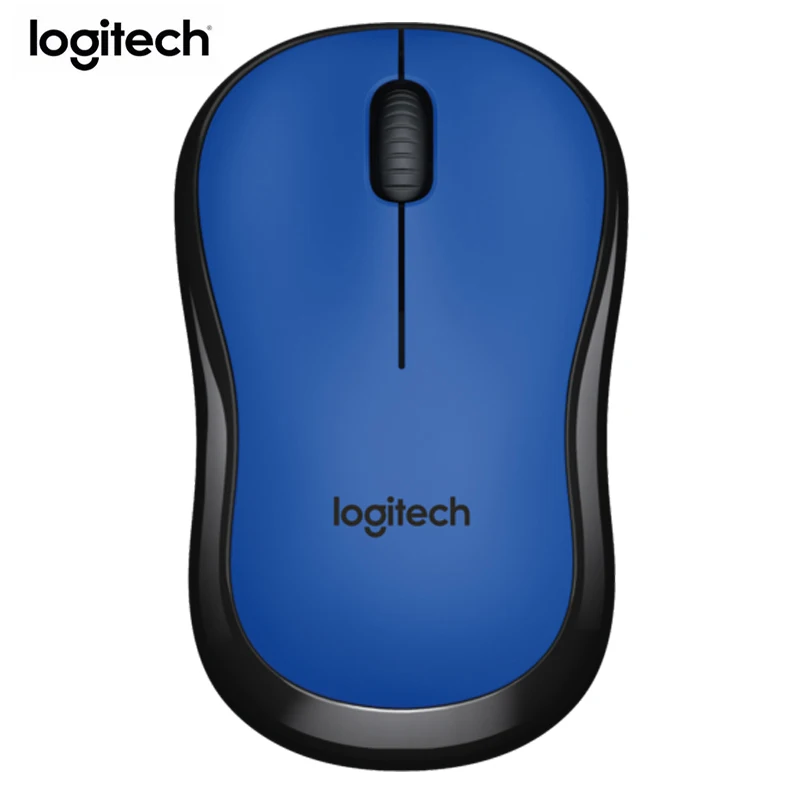 Беспроводная оптическая игровая мышь logitech M220, компьютерный usb-приемник для Mac OS/Window support, Офисная тестовая мышь для дома и офиса - Цвет: Blue